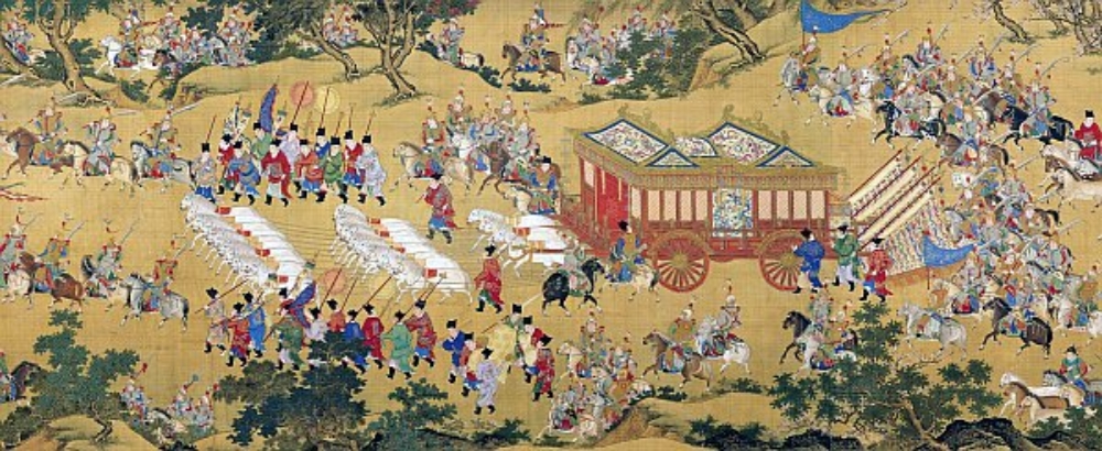 Chinese army on the march